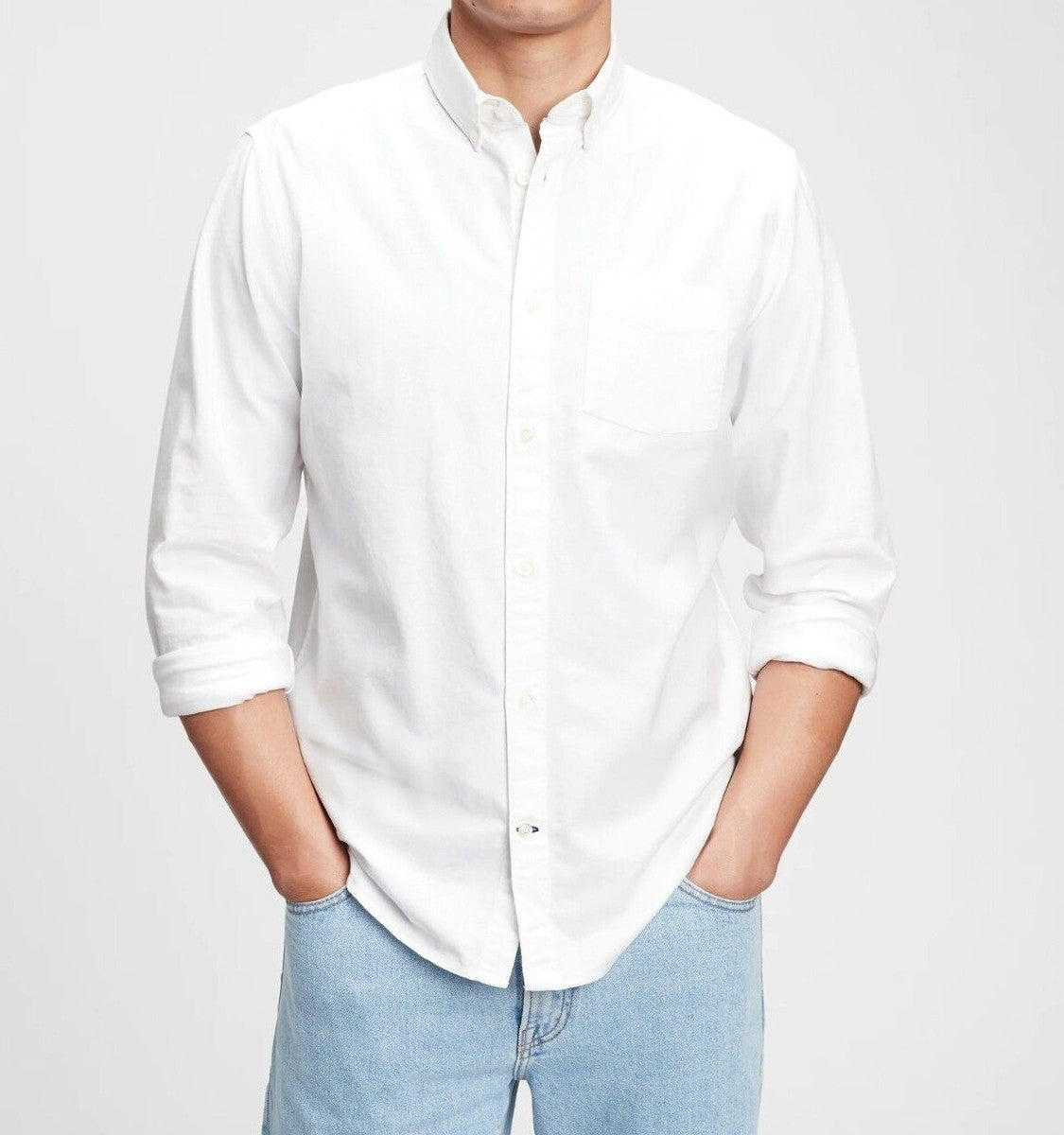 Mens Gap Oxford White Dress Shirt