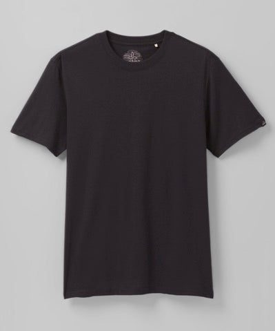 T-shirt Prana Crew Black V-Neck
